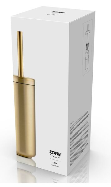 Szczotka do WC ze stali nierdzewnej w kolorze mosiądzu Ume Brass – Zone