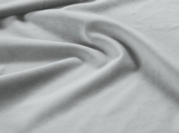 Jasnoszare tapicerowane łóżko dwuosobowe ze schowkiem/bez zagłówka ze stelażem 140x200 cm Susan – Micadoni
