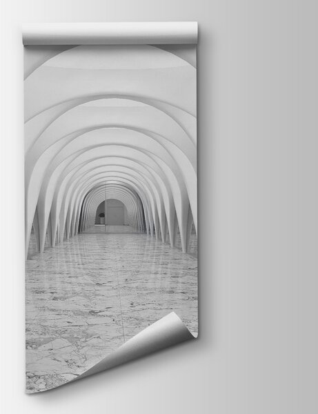 Fototapeta Biały pokój z łukowym sufitem, Fototapety 3d, Popularne Fototapety, u20653 - Tapeko.pl