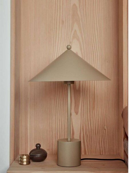 OYOY Living Design Lampa stołowa Kasa, kremowy / amber, salon / jadalnia, metal, skandynawski