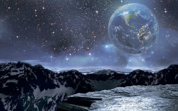 Fototapeta Planeta na niebie, Fototapety design, Popularne Fototapety, u21739 - Tapeko.pl