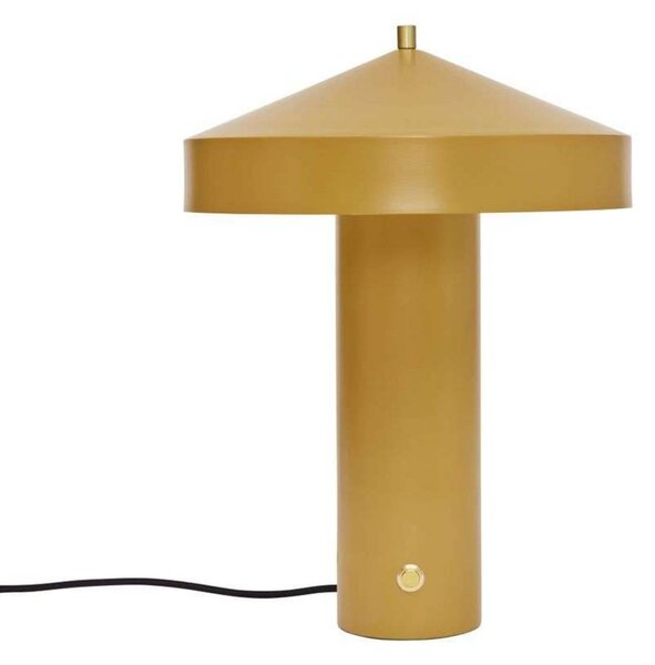 OYOY Living Design Lampa stołowa Hatto, żółty / pomarańczowy, salon / jadalnia, metal, skandynawski