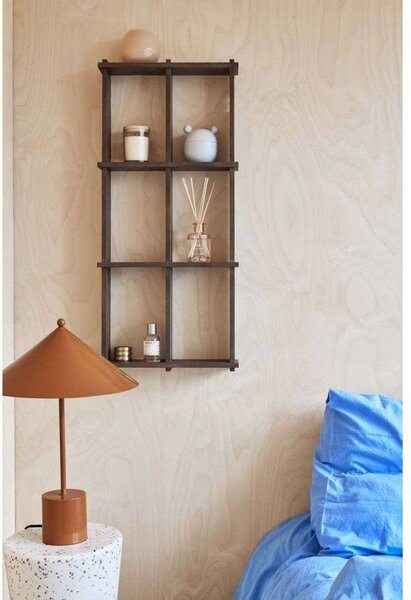 OYOY Living Design Lampa stołowa Kasa, brązowy / rdzawy, salon / jadalnia, metal, skandynawski