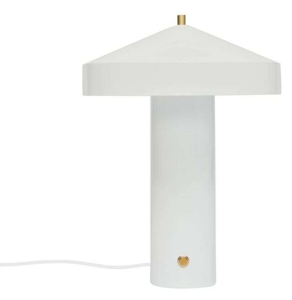 OYOY Living Design Lampa stołowa Hatto, biały / opal, salon / jadalnia, metal, skandynawski