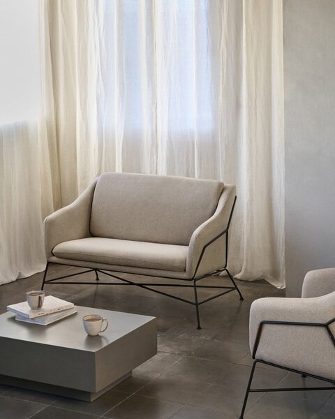 Beżowy fotel Brida – Kave Home