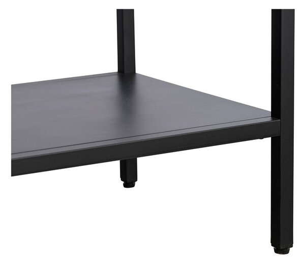 Czarna metalowa witryna 90x160 cm Carmel – Unique Furniture