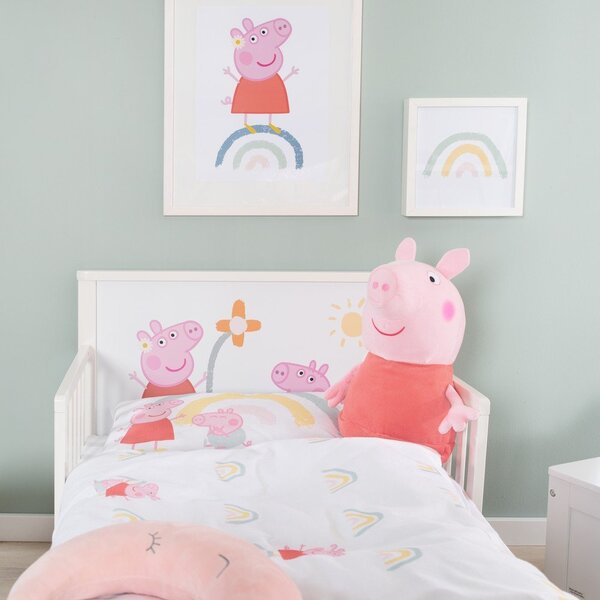 Bawełniana pościel dziecięca do łóżeczka 100x135 cm Peppa Pig – Roba