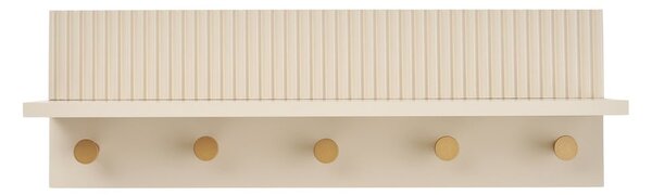 Beżowy wieszak ścienny z półką 50 cm Rocca – House Nordic
