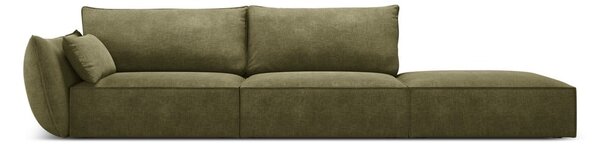 Zielony szezlong (lewostronny) Vanda – Mazzini Sofas