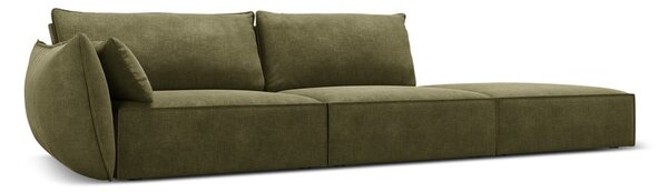 Zielony szezlong (lewostronny) Vanda – Mazzini Sofas