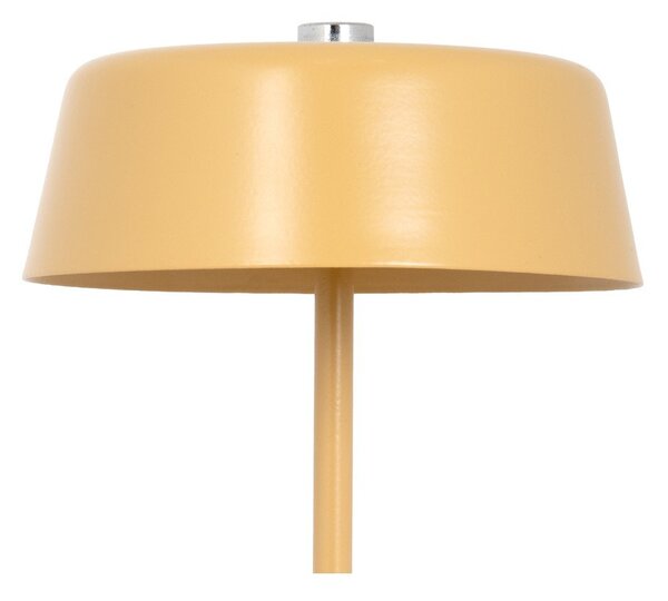Metalowa lampa stołowa LED w kolorze ochry (wysokość 22,5 cm) Elemental LED – Leitmotiv