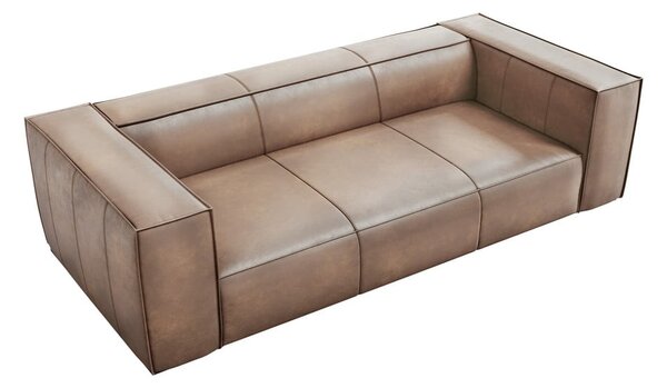 Jasnobrązowa skórzana sofa 227 cm Madame – Windsor & Co Sofas