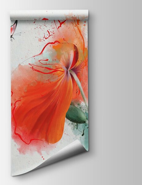 Fototapeta Motyl na kwiatku, Fototapety 3d, Popularne Fototapety, u34147 - Tapeko.pl