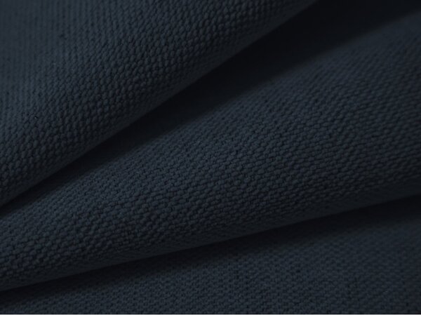 Ciemnoniebieskie tapicerowane łóżko dwuosobowe ze schowkiem i stelażem 180x200 cm Lupine – Micadoni