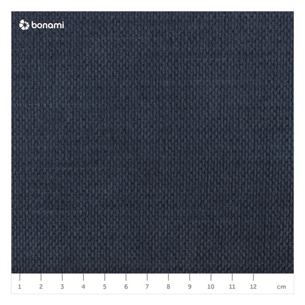 Ciemnoniebieskie tapicerowane łóżko dwuosobowe ze schowkiem i stelażem 180x200 cm Lupine – Micadoni
