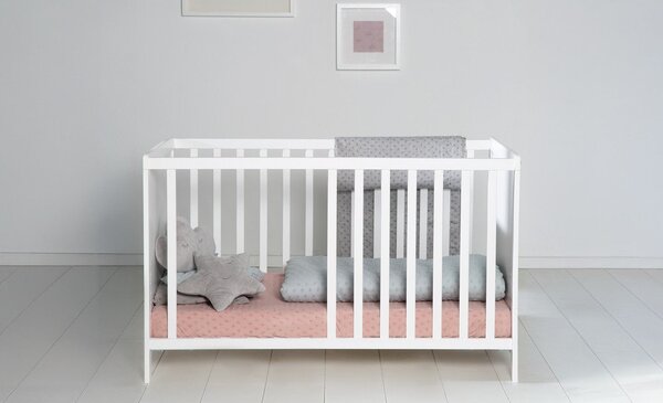 Białe łóżeczko dostawne 60x120 cm Hamburg – Roba