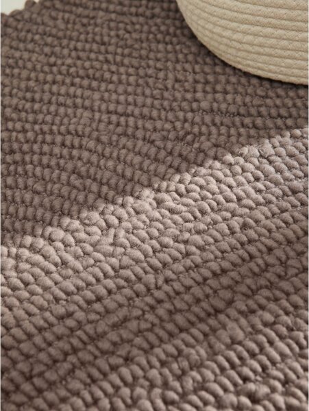 Szarobrązowy wełniany chodnik tkany ręcznie 80x200 cm Calmio – Hanse Home
