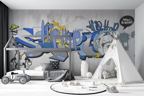 Fototapeta Graffiti na ścianie, Fototapety Dla chłopców, Popularne Fototapety, u35405 - Tapeko.pl