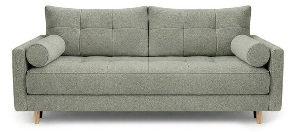 Sofa z Funkcją Spania LONAR Szara Boucle Nowoczesna
