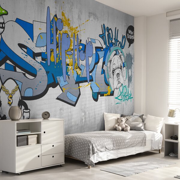 Fototapeta Graffiti na ścianie, Fototapety Dla chłopców, Popularne Fototapety, u35405 - Tapeko.pl