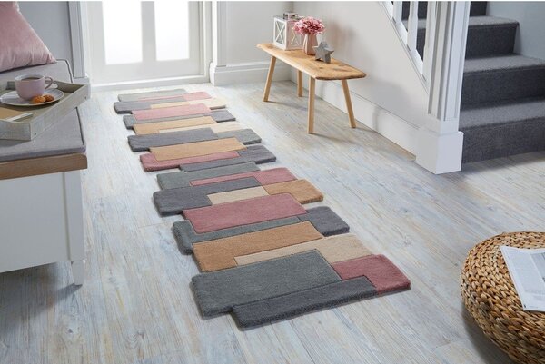Wełniany chodnik Flair Rugs Collage Earthy, 60x230 cm