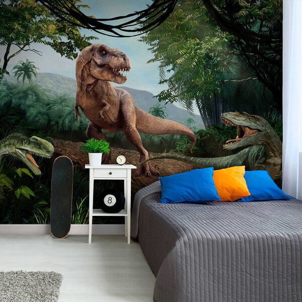Fototapeta Dinozaur w lesie, Fototapety z zwierzętami, Popularne Fototapety, u36756 - Tapeko.pl