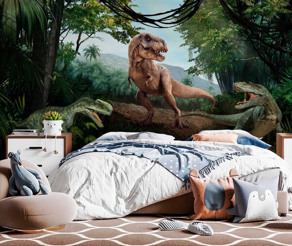 Fototapeta Dinozaur w lesie, Fototapety z zwierzętami, Popularne Fototapety, u36756 - Tapeko.pl