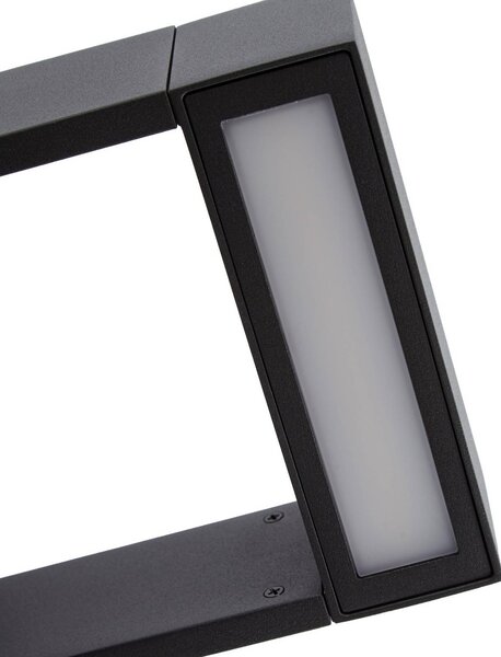 Kinkiet zewnętrzny LED Arcchio Kovato, z czujnikiem, ciemnoszary, IP65 Kovato, aluminiowy / szary / cynkowy, metal, nowoczesny