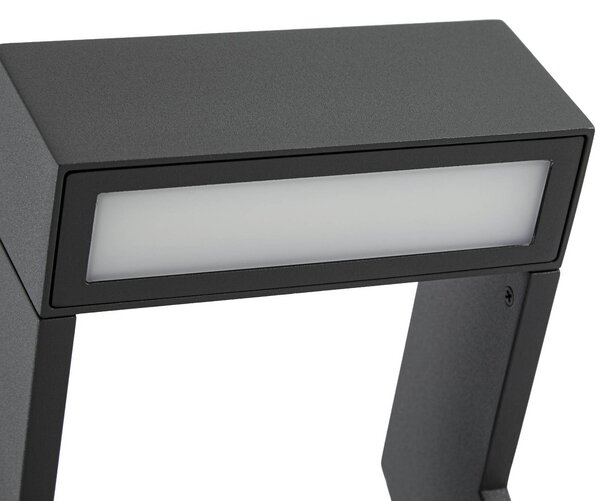 Słupek oświetleniowy LED Arcchio Kovato, wysokość 95 cm, ciemnoszara, IP65 Kovato, aluminiowy / szary / cynkowy, metal, nowoczesny