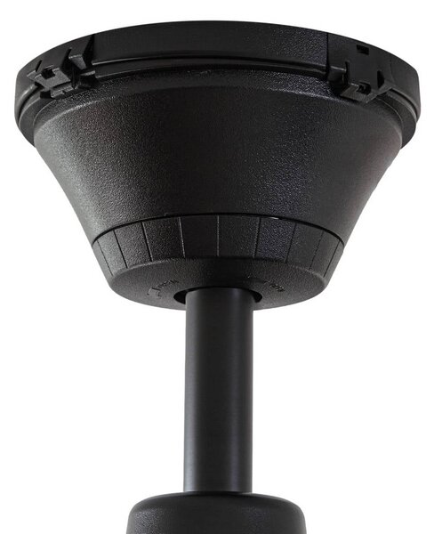 Wentylator sufitowy zewnętrzny LED Lucande Winrod, ciemne drewno, ściemniany Winrod Lucande, możliwość ściemniania, ciemne drewno, tworzywo sztuczne, nowoczesny