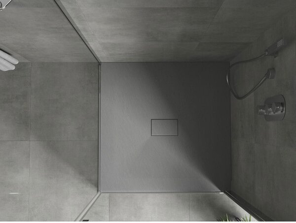 Mexen Hugo brodzik kwadratowy SMC 100 x 100 cm, szary - 42611010