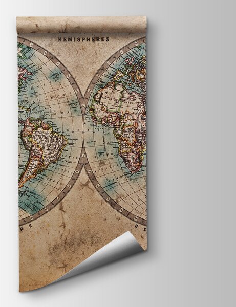 Fototapeta Mapa świata, Fototapety z mapami świata, Popularne Fototapety, u37860 - Tapeko.pl