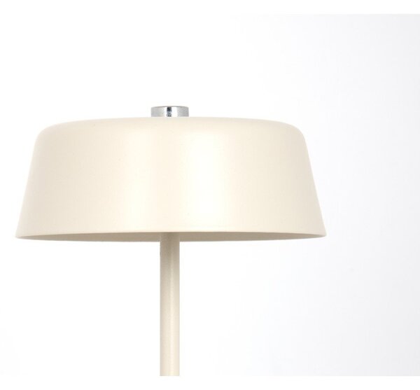 Beżowa metalowa lampa stołowa LED (wysokość 22,5 cm) Elemental LED – Leitmotiv