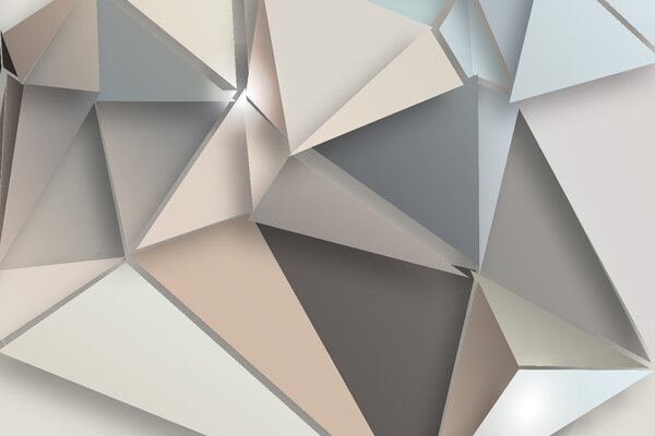 Fototapeta Abstrakcyjne geometryczne kształty w delikatnych kolorach, Fototapety 3d z figurami, Popularne Fototapety, u42871 - Tapeko.pl