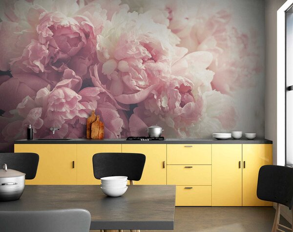 Fototapeta Delikatne kwiaty w miękkich pastelowych odcieniach, Fototapety Piwonie, Popularne Fototapety, u44746 - Tapeko.pl