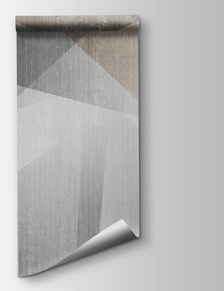 Fototapeta Abstrakcyjny projekt nakładających się kształtów geometrycznych, Fototapety 3d z figurami, Popularne Fototapety, u45929 - Tapeko.pl