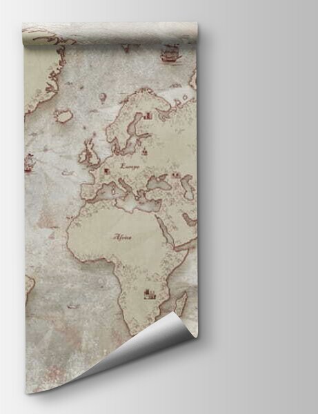 Fototapeta Mapa świata, Fototapety z mapami świata, Popularne Fototapety, u50403 - Tapeko.pl