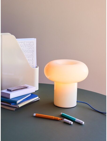 Jasnozielona szklana lampa stołowa (wysokość 22 cm) Hues – Hübsch