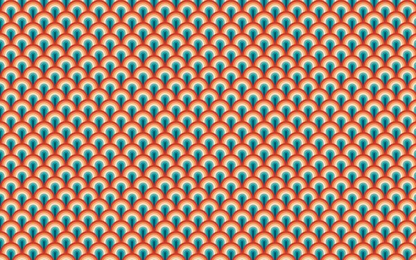 Fototapeta Wzór czerwonych i niebieskich okręgów, Fototapety design, Popularne Fototapety, u51624 - Tapeko.pl