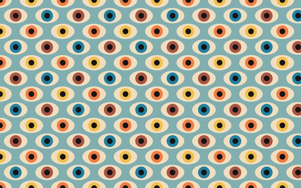 Fototapeta Wzór kolorowych okręgów, Fototapety design, Popularne Fototapety, u51618 - Tapeko.pl