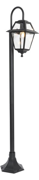 Klasyczna lampa zewnętrzna czarna 135 cm IP44 - Berta
