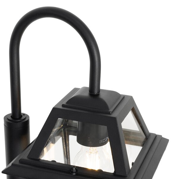 Klasyczna lampa zewnętrzna czarna 135 cm IP44 - Berta