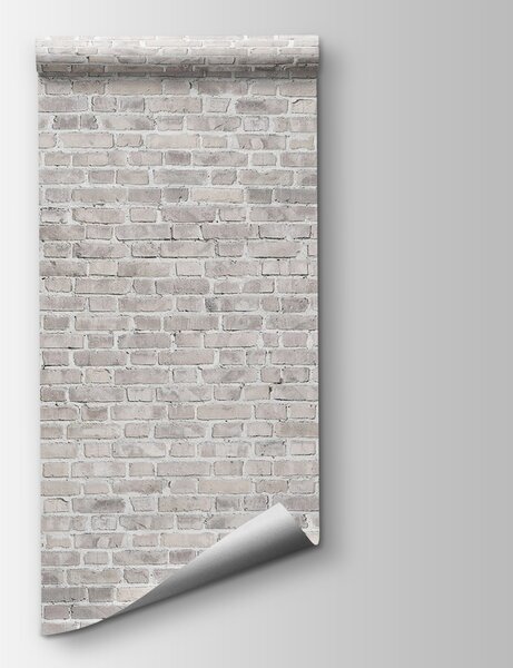 Fototapeta Ściana z białej cegły z szarymi cegłami, Fototapety design, Popularne Fototapety, u53034 - Tapeko.pl