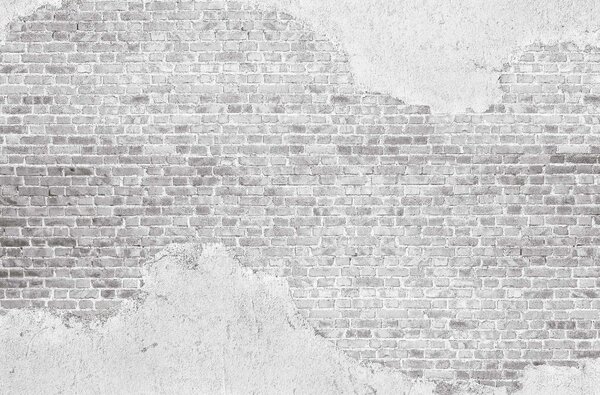 Fototapeta Ściana z białej cegły z białą plamą, Fototapety design, Popularne Fototapety, u53029 - Tapeko.pl