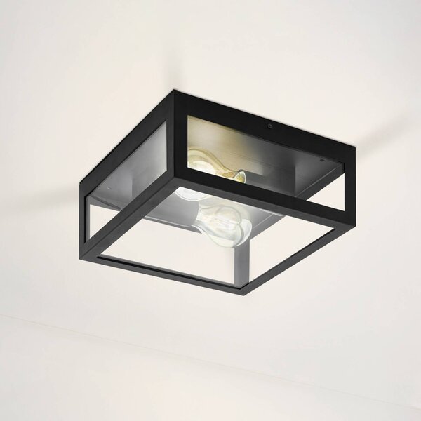 EGLO Lampa sufitowa Amezola, możliwość ściemniania, czarny, łazienka, metal, nowoczesny
