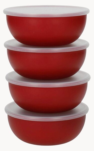 Komplet misek z pokrywkami Universal Empire Red, 4 elem