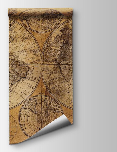 Fototapeta Mapa świata, Fototapety z mapami świata, Popularne Fototapety, u54415 - Tapeko.pl