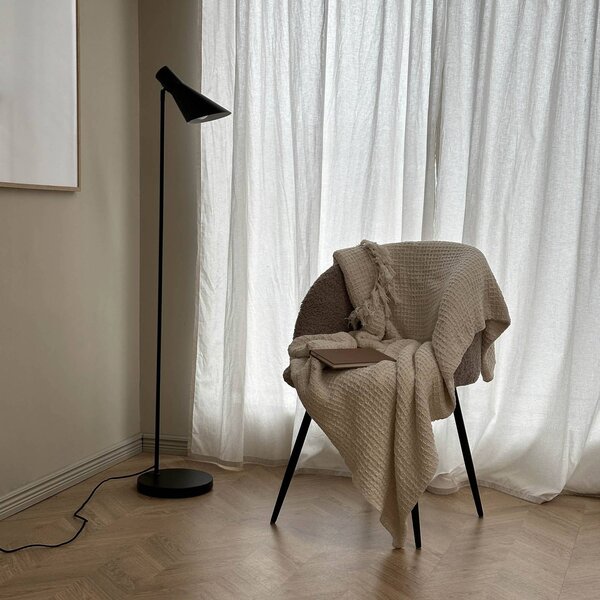 Dyberg Larsen Lampa stojąca DL12, czarny, salon / jadalnia, metal, design