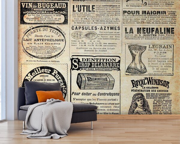 Fototapety Gazeta, publikacja i czcionka, Fototapety w stylu francuskim, u56680 : Uwalls.pl