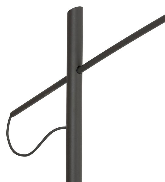 Lampa łukowa - lampa stojąca Poise Nowodvorski Lighting, aluminiowy / szary / cynkowy, salon / jadalnia, metal, nowoczesny